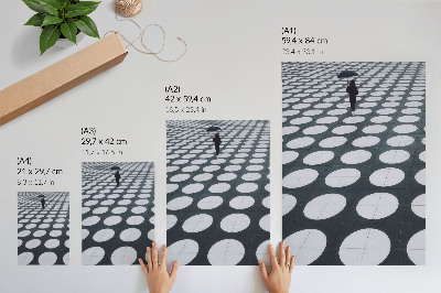 Zidni plakat Geometrijski uzorci crno-bijeli kontrast