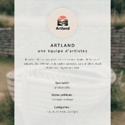 Dekorativni plakat Tajanstveni šumski krajolik s aurom avanture