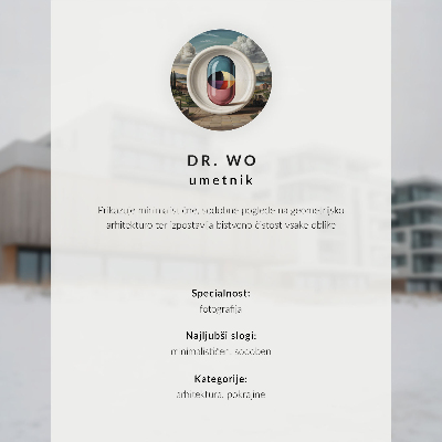 Dekorativni plakat Moderne zgrade minimalističke arhitekture