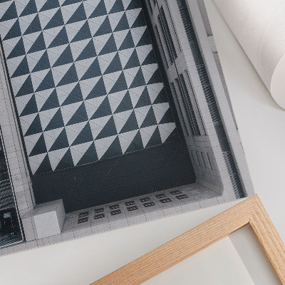 Dekorativni plakat Elegantni geometrijski uzorci, futuristička arhitektura