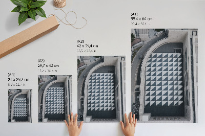 Dekorativni plakat Elegantni geometrijski uzorci, futuristička arhitektura