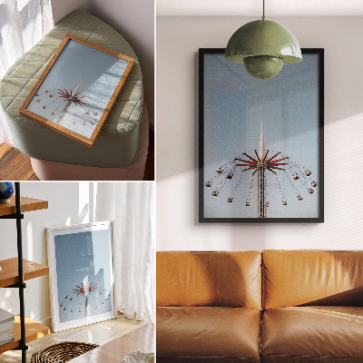 Dekorativni plakat Vrtuljni toranj, dinamično kretanje, minimalizam