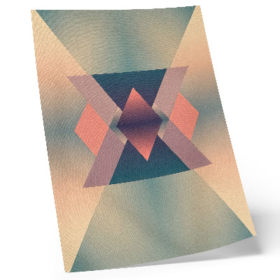 Dekorativni plakat Geometrijski oblici pastelne boje elegancija