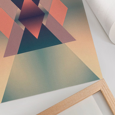 Dekorativni plakat Geometrijski oblici pastelne boje elegancija