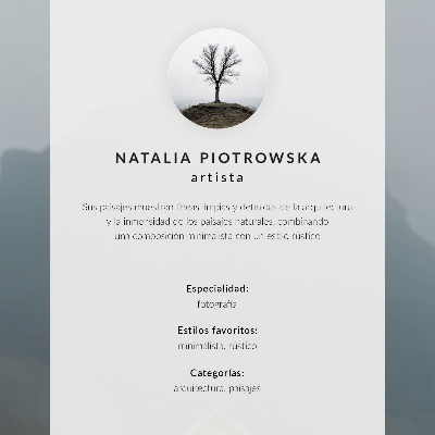 Zidni plakat Žuta kuća magla planine mirna atmosfera