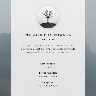 Zidni plakat Žuta kuća magla planine mirna atmosfera