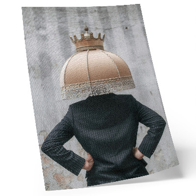 Dekorativni plakat Rafinirani abažur, elegantno odijelo, kontrast tekstura