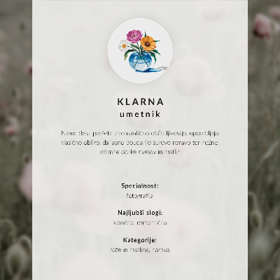 Plakat Jedinstvena cvjetna kompozicija za moderan interijer