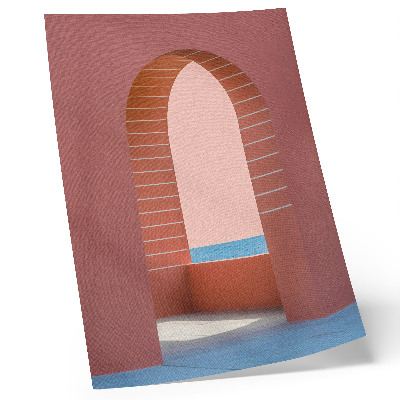 Dekorativni plakat Pastelni lukovi morske minimalističke arhitekture