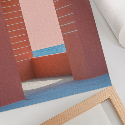 Dekorativni plakat Pastelni lukovi morske minimalističke arhitekture