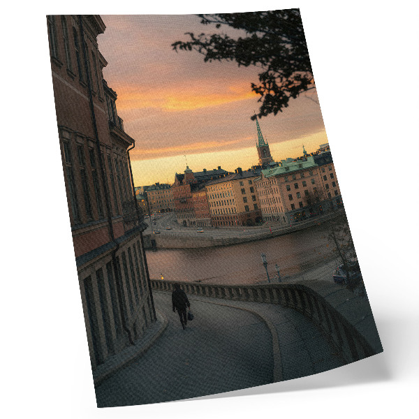 Dekorativni plakat Povijesne zgrade, večer, mirna atmosfera
