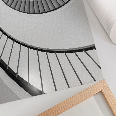 Tisak na platno Spiralno stubište očaravajuće geometrijske elegancije