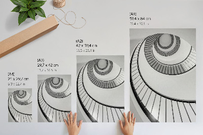 Tisak na platno Spiralno stubište očaravajuće geometrijske elegancije