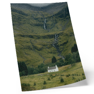 Tisak na platno Zelena brda, slikovita kućica, mirna atmosfera