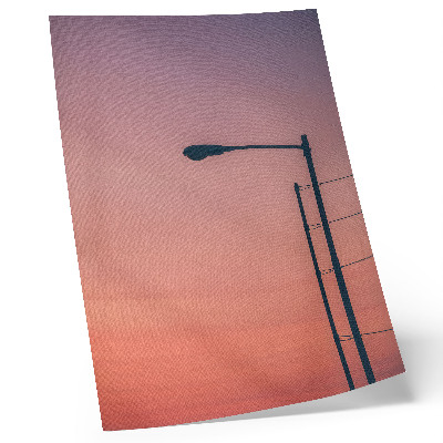 Dekorativni plakat Minimalistička lampa romantični zalazak sunca moderni