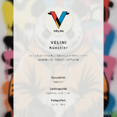 Plakat Mačka u krznenom kaputu i hlačama s leopard printom
