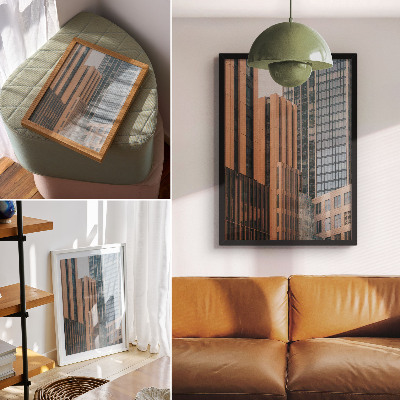 Tisak na platno Neboderi staklo minimalizam elegancija dinamika