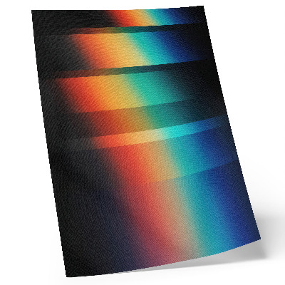 Dekorativni plakat Efekt dubine u šarenim horizontalnim prugama