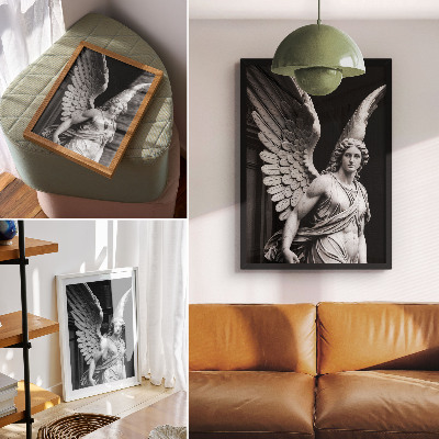 Zidni plakat Mramorna skulptura anđela, puna detalja i elegancije