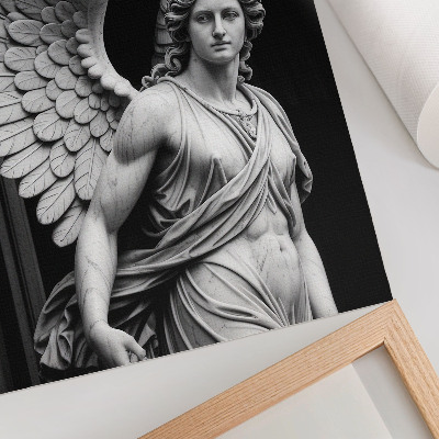 Zidni plakat Mramorna skulptura anđela, puna detalja i elegancije