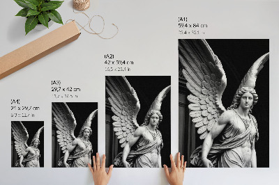 Zidni plakat Mramorna skulptura anđela, puna detalja i elegancije