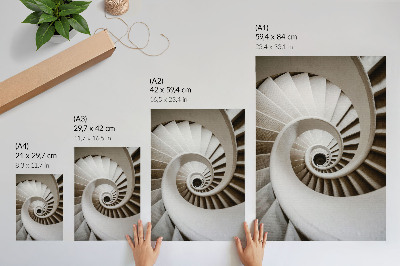 Plakat Spiralno stubište moderne arhitekture