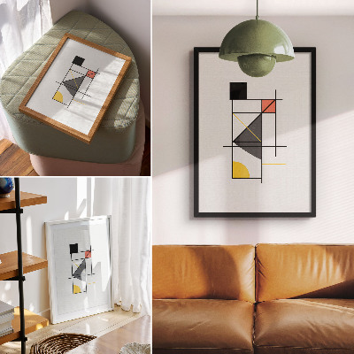 Tisak na platno Geometrijski uzorci linija oblikuju moderni stil