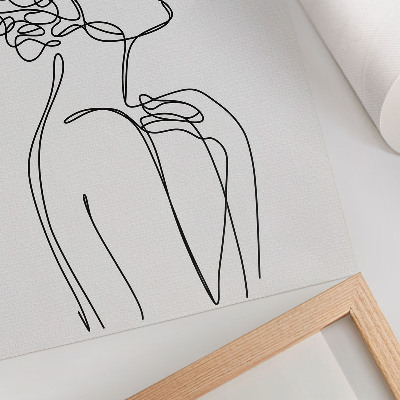 Dekorativni plakat Minimalistička slika ženske siluete