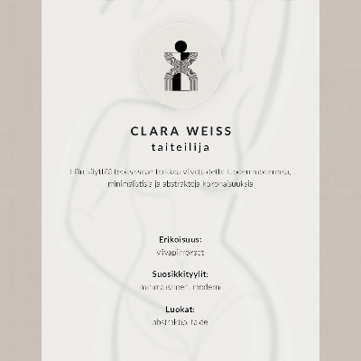 Plakat Minimalistička ručna linija elegancije modernosti