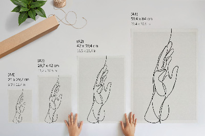 Plakat Minimalistička ručna linija elegancije modernosti