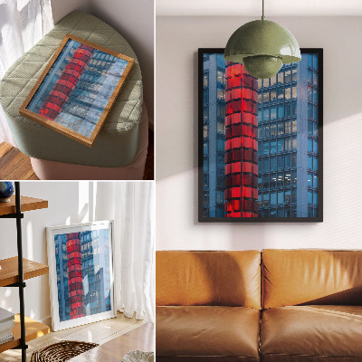 Dekorativni plakat Moderna arhitektura, urbana atmosfera, prostranost