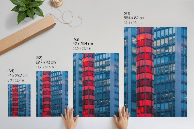 Dekorativni plakat Moderna arhitektura, urbana atmosfera, prostranost
