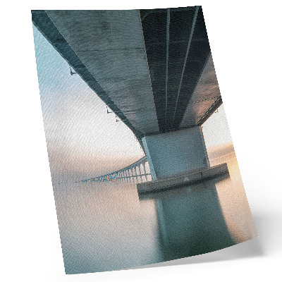 Dekorativni plakat Most preko vode minimalistička elegancija modernost