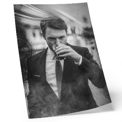 Plakat Crno-bijeli portret pun elegancije