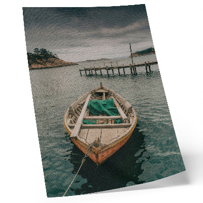 Zidni plakat Brod u zaljevu, mirna atmosfera i prirodni šarm
