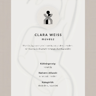 Plakat Dvodimenzionalna lica obrubljuju modernu eleganciju