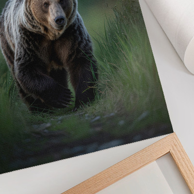 Plakat Ponosni medvjed u šumskom okruženju