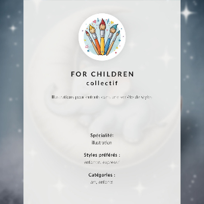 Zidni plakat Spavajući slon na mjesecu u pastelnim bojama