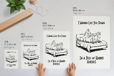 Dekorativni plakat Crno-bijeli ilustrativni humoristični tekst o životinjama