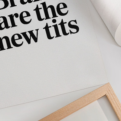 Plakat Kontrastni tipografski motiv s inspirativnom porukom