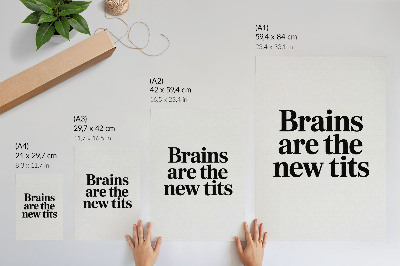 Plakat Kontrastni tipografski motiv s inspirativnom porukom