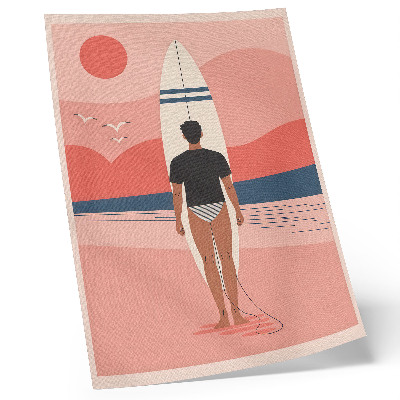 Plakat Daska za surfanje plaža more mir opuštanje