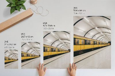 Zidni plakat Moderni metro, glatke linije, dinamičan