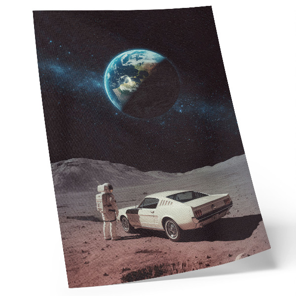 Plakat Astronaut na Mjesečevom automobilu, Zemljine zvijezde