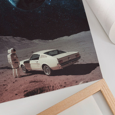 Plakat Astronaut na Mjesečevom automobilu, Zemljine zvijezde
