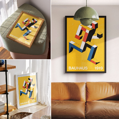 Plakat Ekspresivni uzorak, geometrija, dominacija boje, modernost