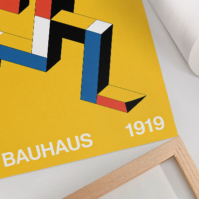 Plakat Ekspresivni uzorak, geometrija, dominacija boje, modernost