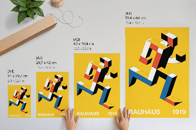 Plakat Ekspresivni uzorak, geometrija, dominacija boje, modernost