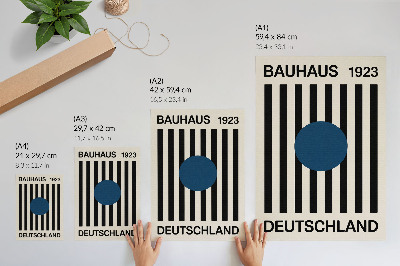 Dekorativni plakat Crne linije, bež pozadina, tamnoplava, moderan smisao
