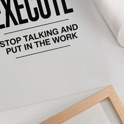 Dekorativni plakat Motivirajući natpis u minimalističkom pristupu